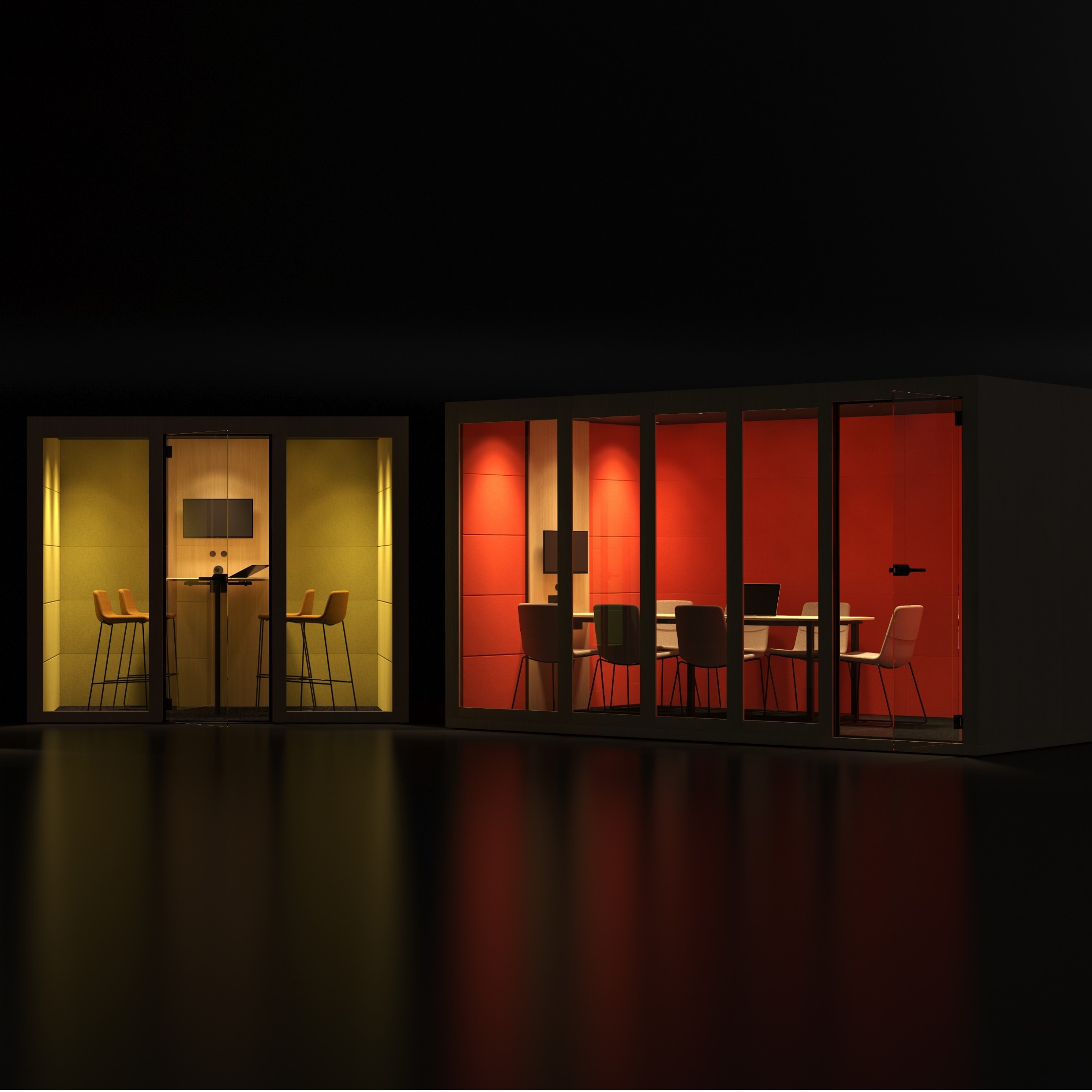 Silent Room XL 4 Meeting Pods | My Office Pods