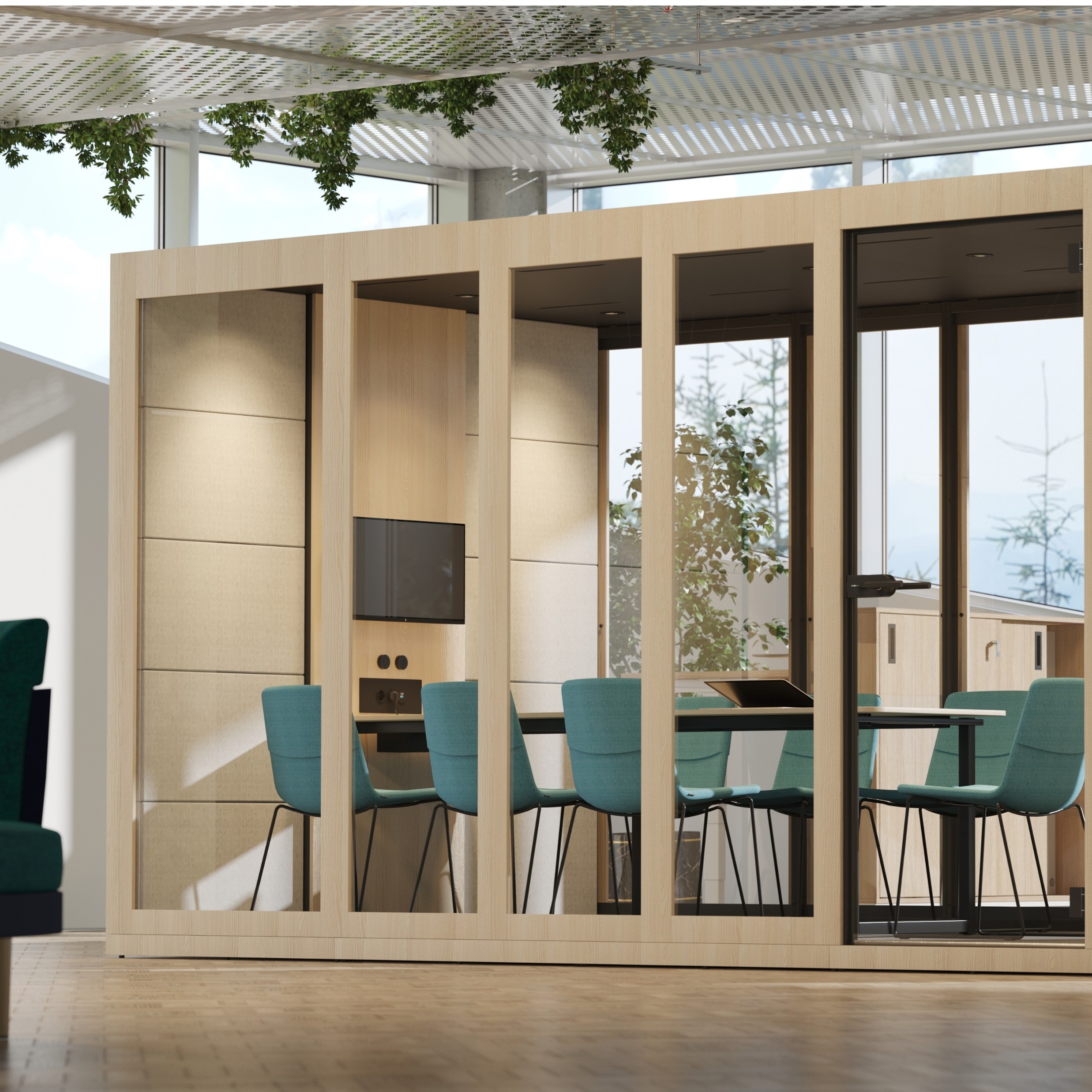 Silent Room XL 6 Meeting Pods | My Office Pods