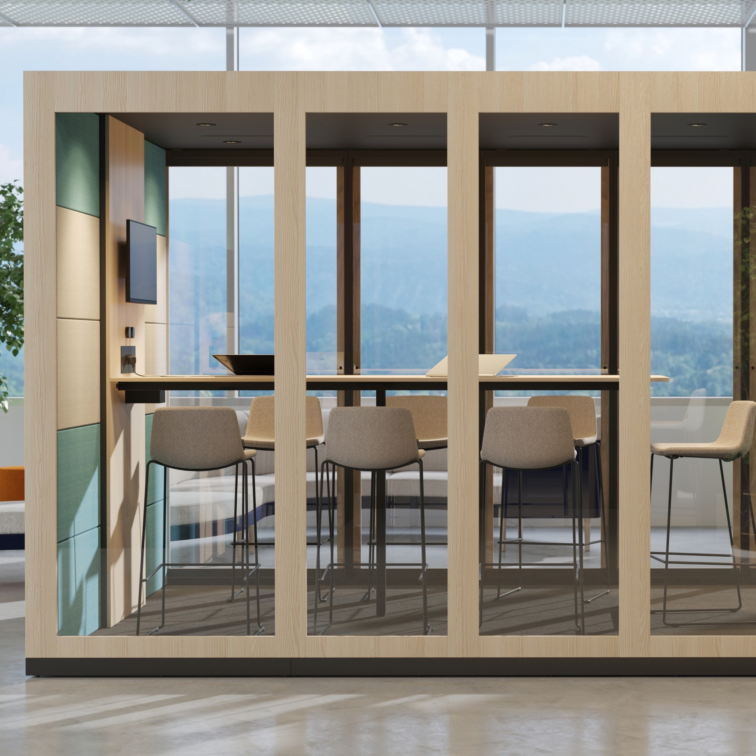 Silent Room XL 7 Meeting Pods | My Office Pods